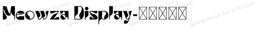 Meowza Display字体转换